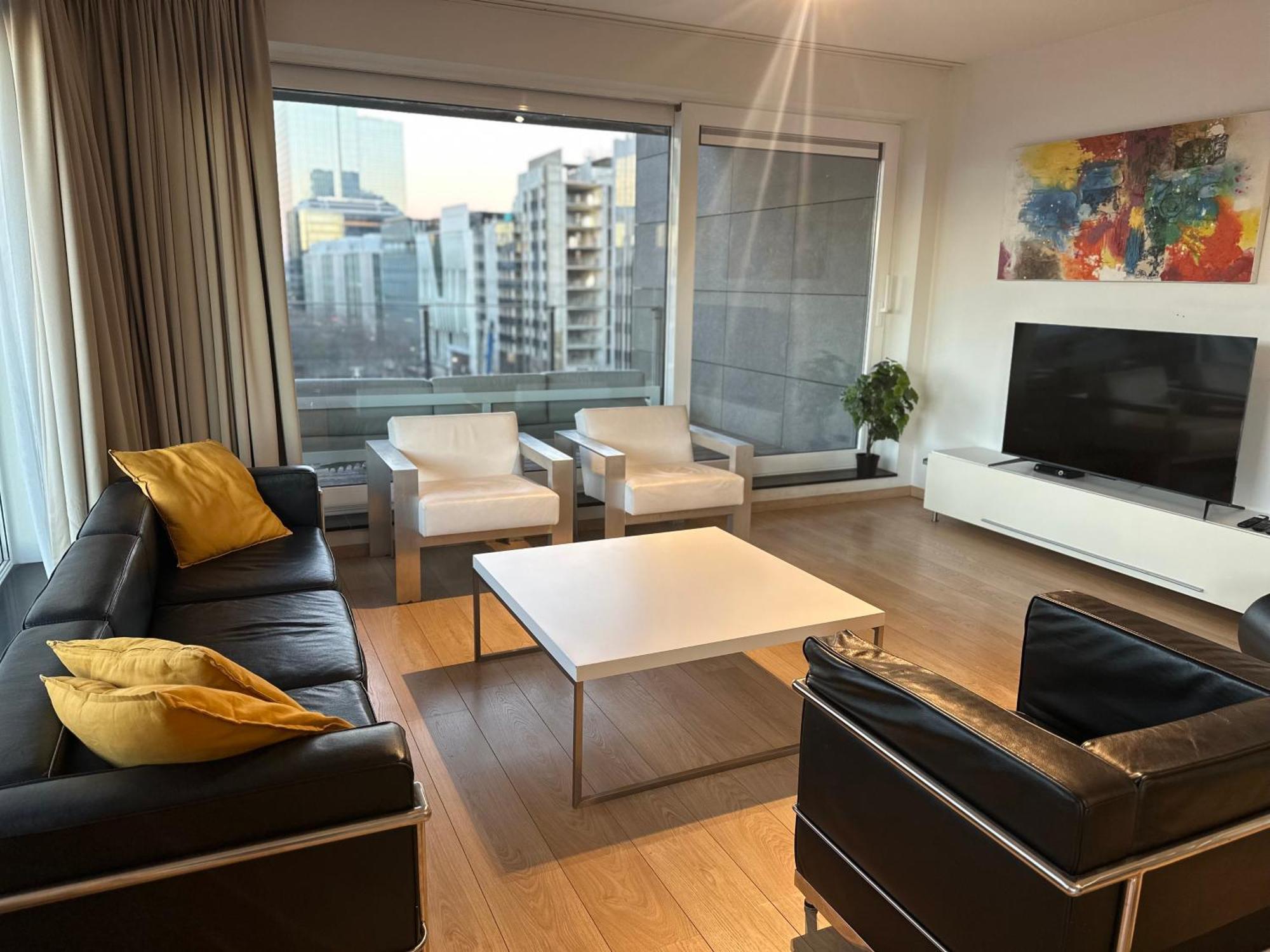 Apartment With Stunning View In City Center Brussels Ngoại thất bức ảnh