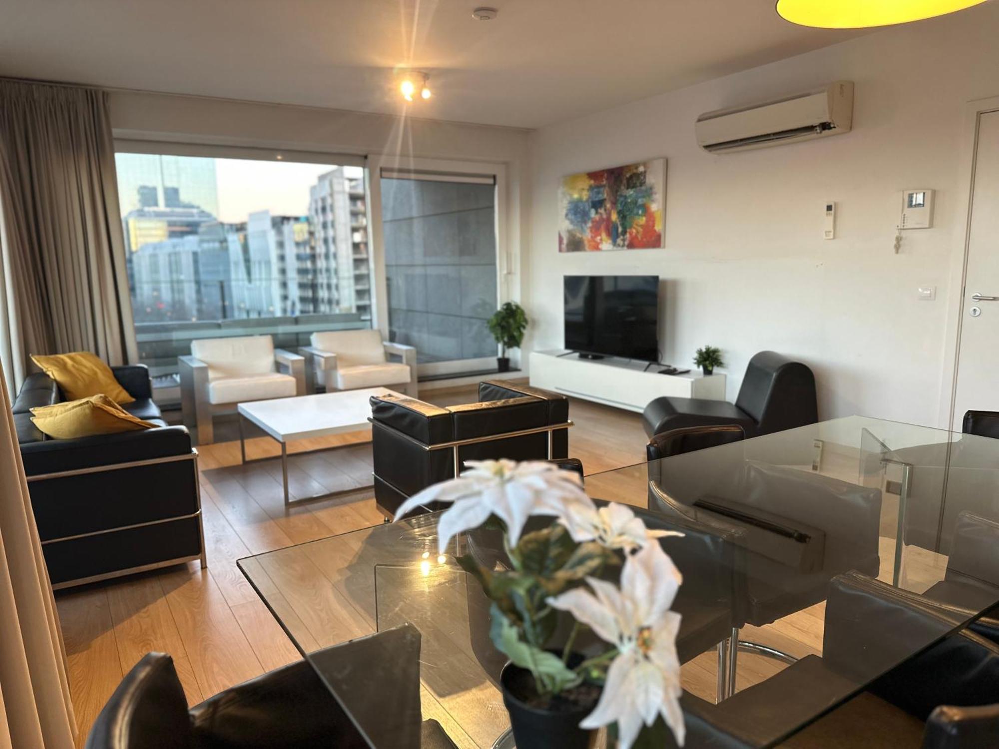 Apartment With Stunning View In City Center Brussels Ngoại thất bức ảnh